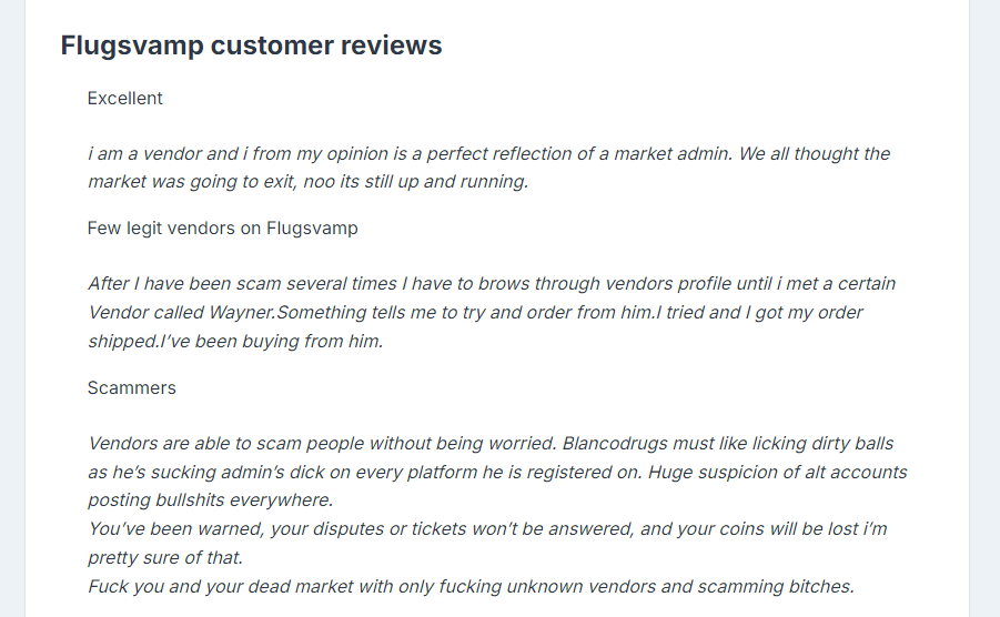 Flugsvamp Reviews